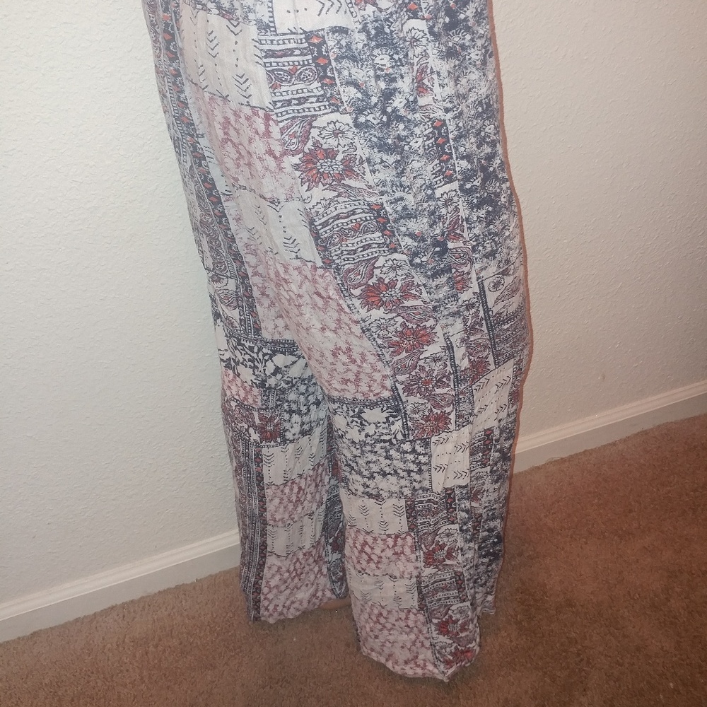 Billabong Wide Leg Patchwork Pattern Boho Beach F… - image 2